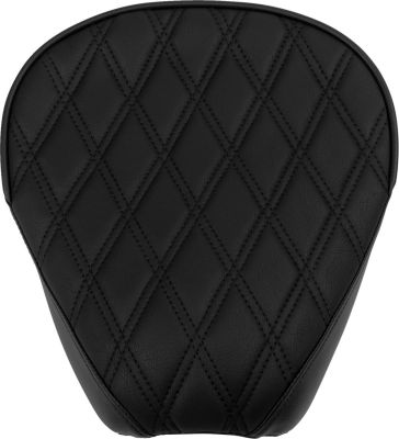 08011953 - DRAG SPECIALTIES Rear Solo Seat - Wide - Double Diamond - Black Stitch...