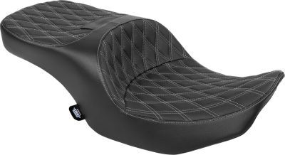 08012168 - DRAG SPECIALTIES Seat Freedom 2up FWD Pos DD Silver Vinyl Touring 2023...
