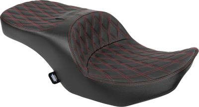 08012170 - DRAG SPECIALTIES Seat Freedom 2up FWD Position DD Red Vinyl Touring 20...