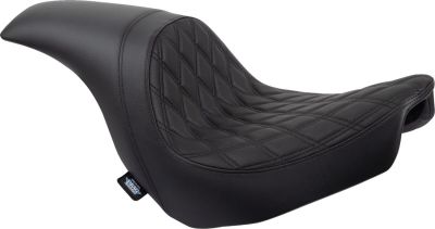 08021517 - DRAG SPECIALTIES Predator Seat - Double Diamond w/ Black Sitching - Vi...