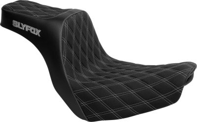 08021672 - SLYFOX Highnoon Seat - Double Diamond - Silver Logo - FL
