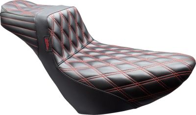 08021678 - Le Pera Tailwhip Daddy Long Legs Seat - Double Diamond - Black/Red Sti...