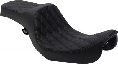 08030602 - DRAG SPECIALTIES SEAT PREDATOR III DOUBLE DIAMOND BLACK/BLACK
