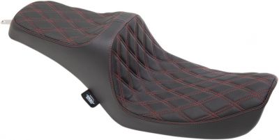08030654 - DRAG SPECIALTIES SEAT PRED III DBLDIA RED