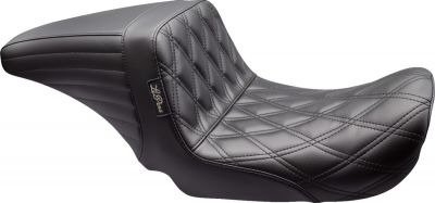 08030701 - Le Pera Kickflip Seat - Front Double Diamond - Black - Dyna