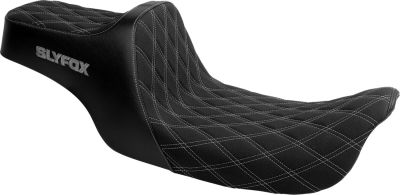 08030764 - SLYFOX Highnoon Seat - Double Diamond - Silver Logo - Dyna