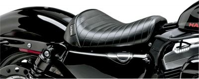 08040419 - Le Pera SEAT BARE BONES LT SOLO PLEATED BLACK