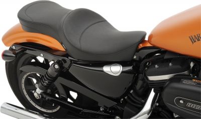 08040604 - DRAG SPECIALTIES SEAT LOW-PROFILE DOUBLE BUCKET SMOOTH BLACK