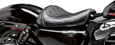08040654 - Le Pera SEAT BARE BONES SOLO DIAMOND STITCH BLACK