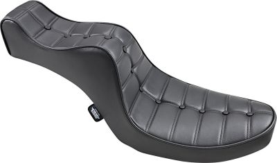 08050093 - DRAG SPECIALTIES SEAT MINI KING AND QUEEN REAR 2-UP VINYL BLACK