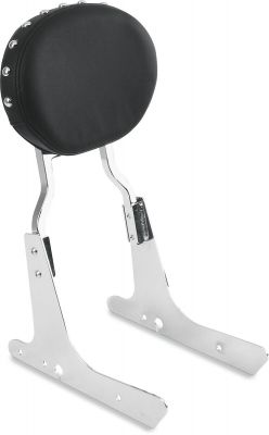 08220342 - DRAG SPECIALTIES BACKREST PADS OVAL STUDDED BLACK