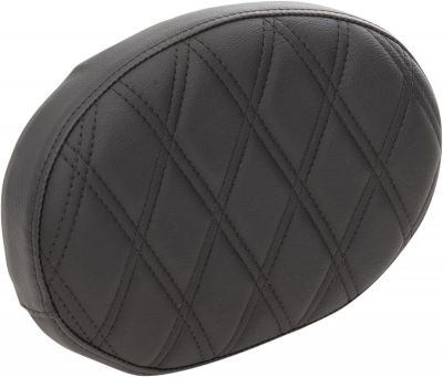 08220428 - DRAG SPECIALTIES PAD BKRST OVAL DDIA BLK