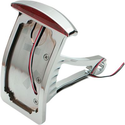 09066041 - DRAG SPECIALTIES SIDE MOUNT LED TAILLIGHT/LICENSE PLATE VERTICAL CURVE...