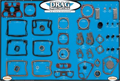 09340274 - DRAG SPECIALTIES GASKET DISPLAY BOARD