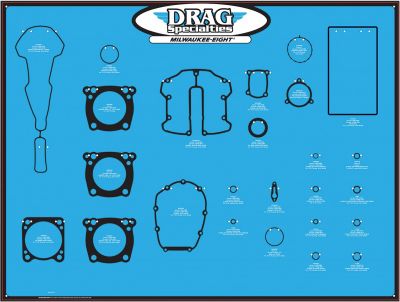 09346923 - DRAG SPECIALTIES DISPLAY BRD GASKET 17+M8