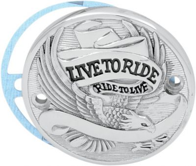 09400839 - DRAG SPECIALTIES LIVE TO RIDE POINT COVER CHROME