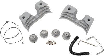 09401316 - DRAG SPECIALTIES SPARK PLUG HEAD BOLT COVERS SILVER