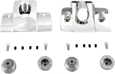 09401318 - DRAG SPECIALTIES SPARK PLUG HEAD BOLT COVERS SMOOTH CHROME