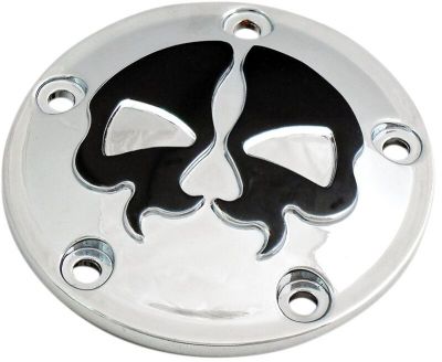 09401612 - DRAG SPECIALTIES COVER POINTS 5-HOLE SPLIT SKULL CHROME