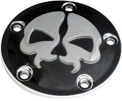 09401613 - DRAG SPECIALTIES COVER POINTS 5-HOLE SPLIT SKULL BLACK