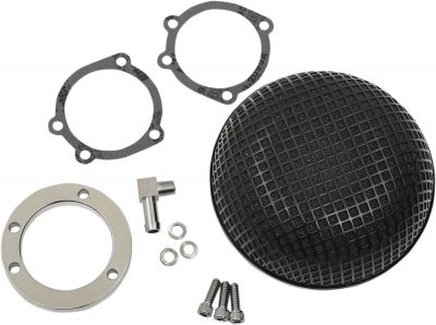 10101609 - DRAG SPECIALTIES AIR CLEANER BOB RETRO-STYLE BLACK