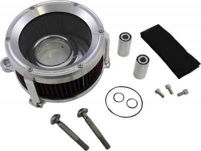 10102051 - TRASK AIR CLEANER KIT ASSAULT CHARGE HIGH-FLOW TBW ALUMINUM RAW