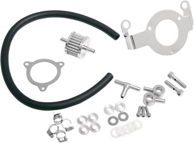 10130036 - DRAG SPECIALTIES CRANKCASE BREATHER/SUPPORT BRACKET KIT