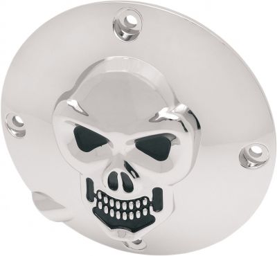 11070034 - DRAG SPECIALTIES DERBY COVER SKULL CHROME