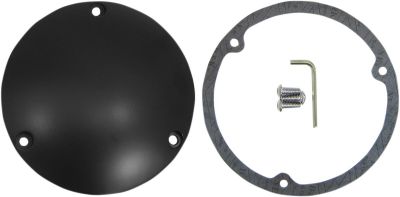 11070365 - DRAG SPECIALTIES DERBY COVER FLAT BLACK EVO BT 84-98
