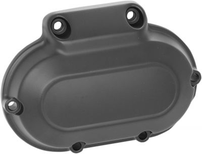 11070368 - DRAG SPECIALTIES TRANSMISSION SIDE COVER BLACK TWIN CAM 07-14