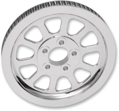 12010542 - DRAG SPECIALTIES REAR BELT PULLEY 10-SPOKE CHROME 66T