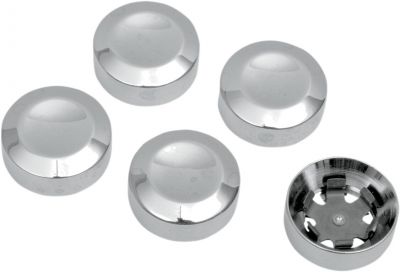 12010597 - DRAG SPECIALTIES REAR BELT PULLEY BOLT COVERS CHROME