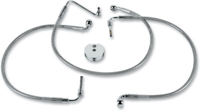12042739 - DRAG SPECIALTIES FRONT BRAKE LINE STAINLESS STEEL