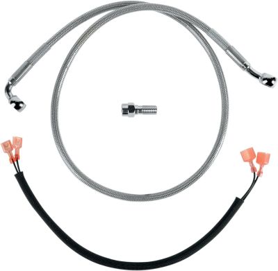12042745 - DRAG SPECIALTIES REAR BRAKE LINE STAINLESS STEEL
