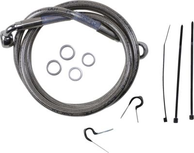 12042746 - DRAG SPECIALTIES FRONT BRAKE LINE STAINLESS STEEL
