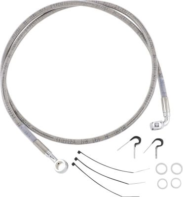 12042749 - DRAG SPECIALTIES FRONT BRAKE LINE STAINLESS STEEL