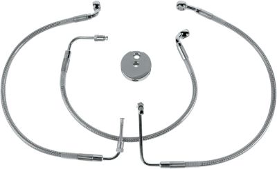 12042755 - DRAG SPECIALTIES FRONT BRAKE LINE STAINLESS STEEL
