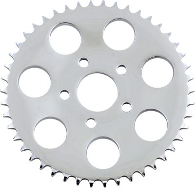 12100381 - DRAG SPECIALTIES REAR CHAIN SPROCKET 530 DISHED 46T STEEL/CHROME