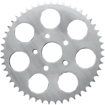12100604 - DRAG SPECIALTIES REAR CHAIN SPROCKET FLAT 51T STEEL/CHROME
