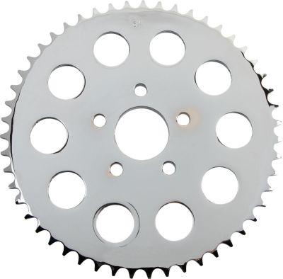 12100606 - DRAG SPECIALTIES REAR CHAIN SPROCKET 530 FLAT 51T STEEL/CHROME