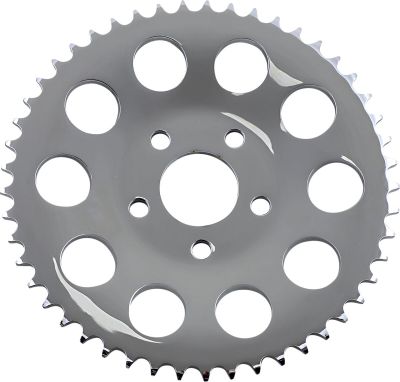 12100607 - DRAG SPECIALTIES REAR CHAIN SPROCKET 530 DISHED 49T STEEL/CHROME