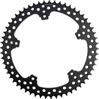 12102804 - ARLEN NESS SPROCKET REAR REPLACEMENT JAGGED 57 TOOTH BLK ZINC