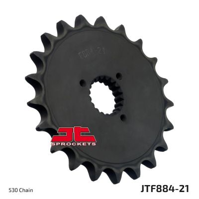12120833 - JT JTF884.21 FRONT REPLACEMENT SPROCKET 21 TEETH 530 PITCH NATURAL CHR...