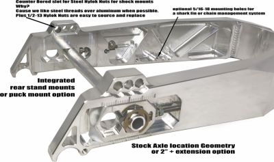 13010141 - ALLOY ART SWINGARM 84-00 FXR 94-08 FLT M