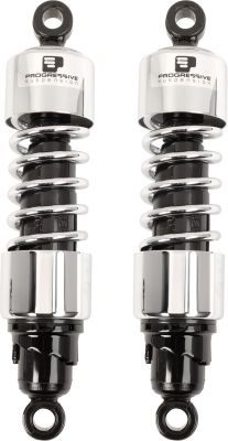 13100474 - PROGRESSIVE SUSPENSION 412 SERIES AMERICAN-TUNED GAS SHOCKS CHROME 12