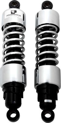 13100478 - PROGRESSIVE SUSPENSION 412 SERIES AMERICAN-TUNED GAS SHOCKS CHROME 13