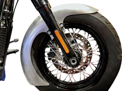 14010978 - PAUL YAFFE FENDER FRONT STEEL M8 SOFTAIL W/SATIN FENDER ADPT