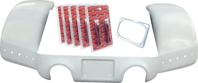14011045 - PAUL YAFFE Pro Rear Fender - Chrome Plate Frame - Dual Outlet
