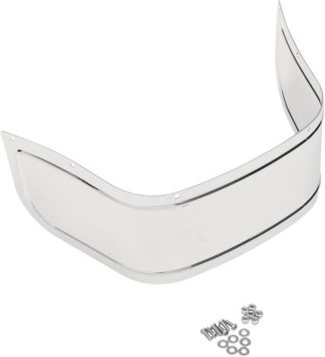 14050117 - DRAG SPECIALTIES FRONT FENDER CHROME SKIRT PLAIN