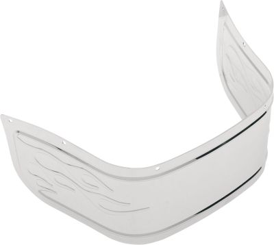 14050118 - DRAG SPECIALTIES FRONT FENDER CHROME SKIRT FLAME
